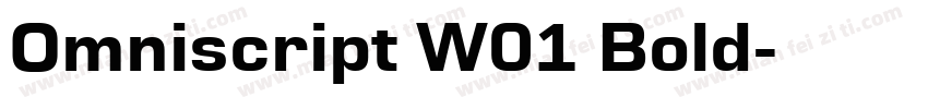 Omniscript W01 Bold字体转换
